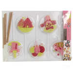 Circus chocolate mould - 5 lollipops